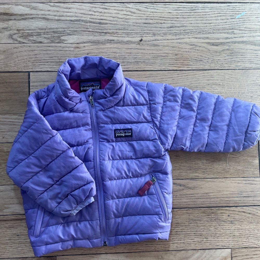 Patagonia Baby Down Jacket, size 3-6M.  Light Purple.